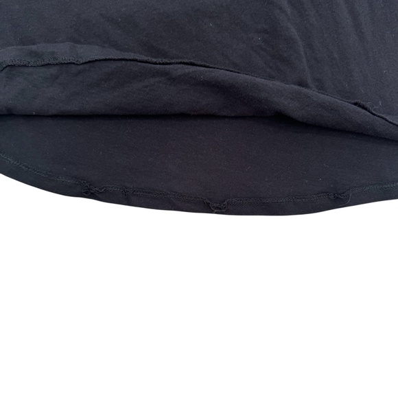 ORGANIC BY JOHN PATRICK BLACK COTTON ON OR OFF THE SHOULDER TUNIC DRESS - Picture 11 of 13